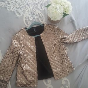 Lovely sequin 3/4 sleeve Jacket